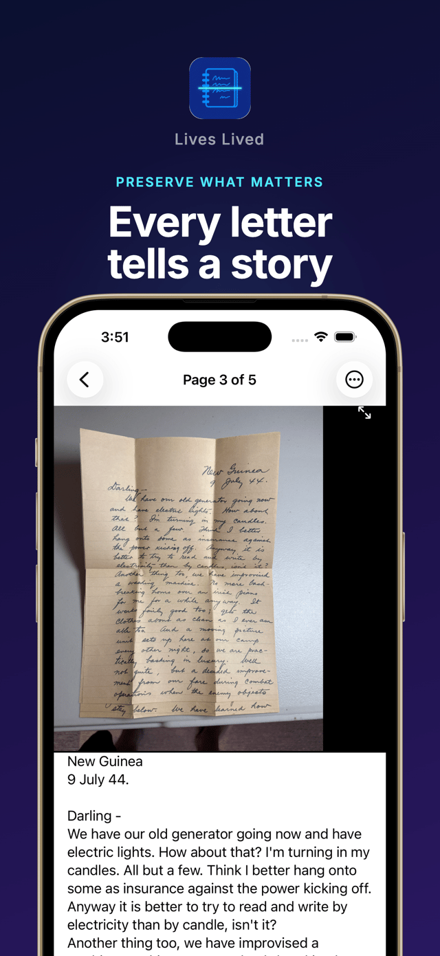 LivesLived app
